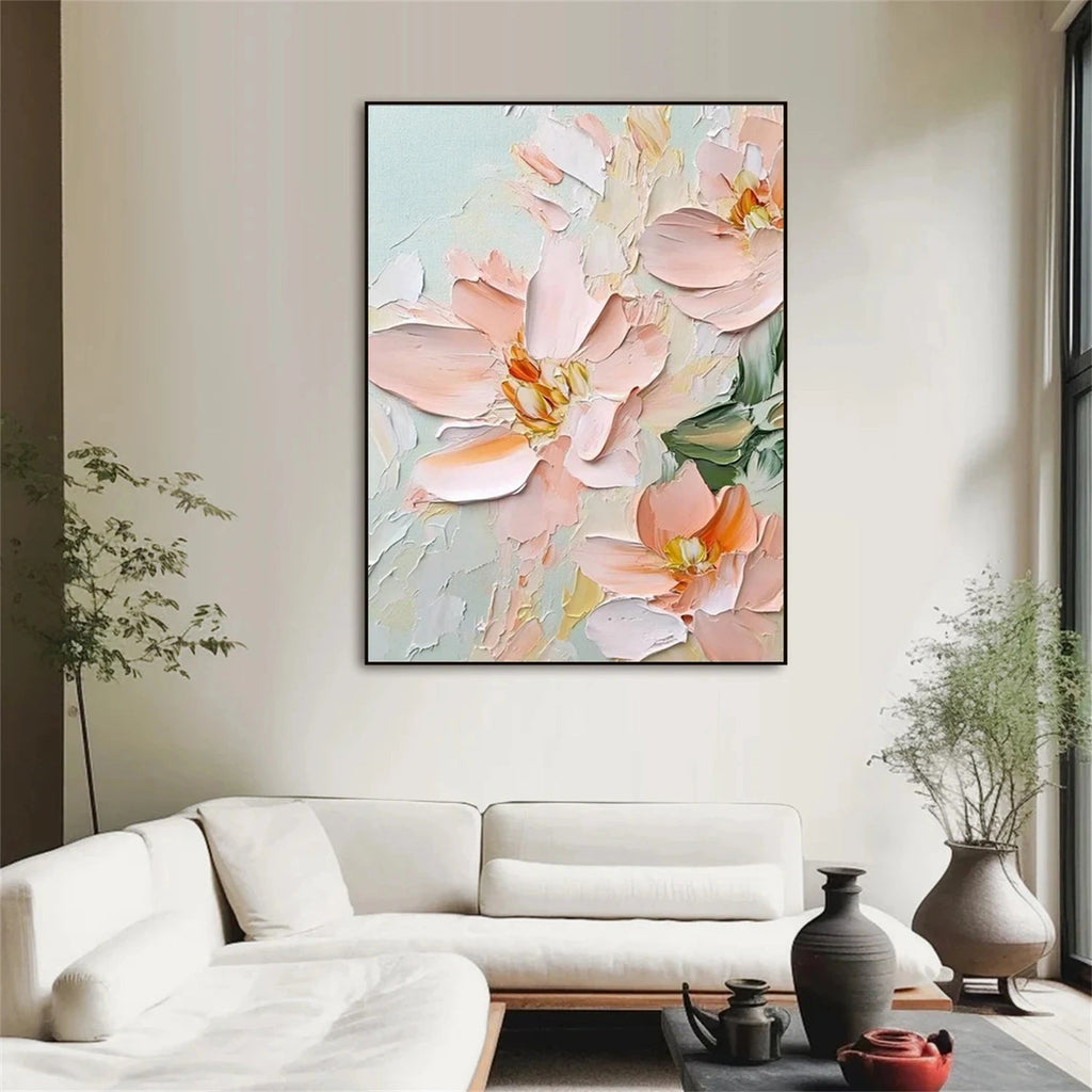 Petal Whisper Blush Floral Painting