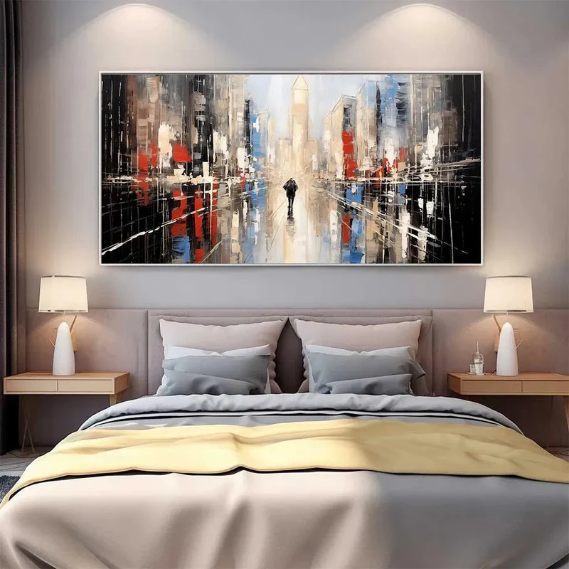 Abstract Cityscape Painting