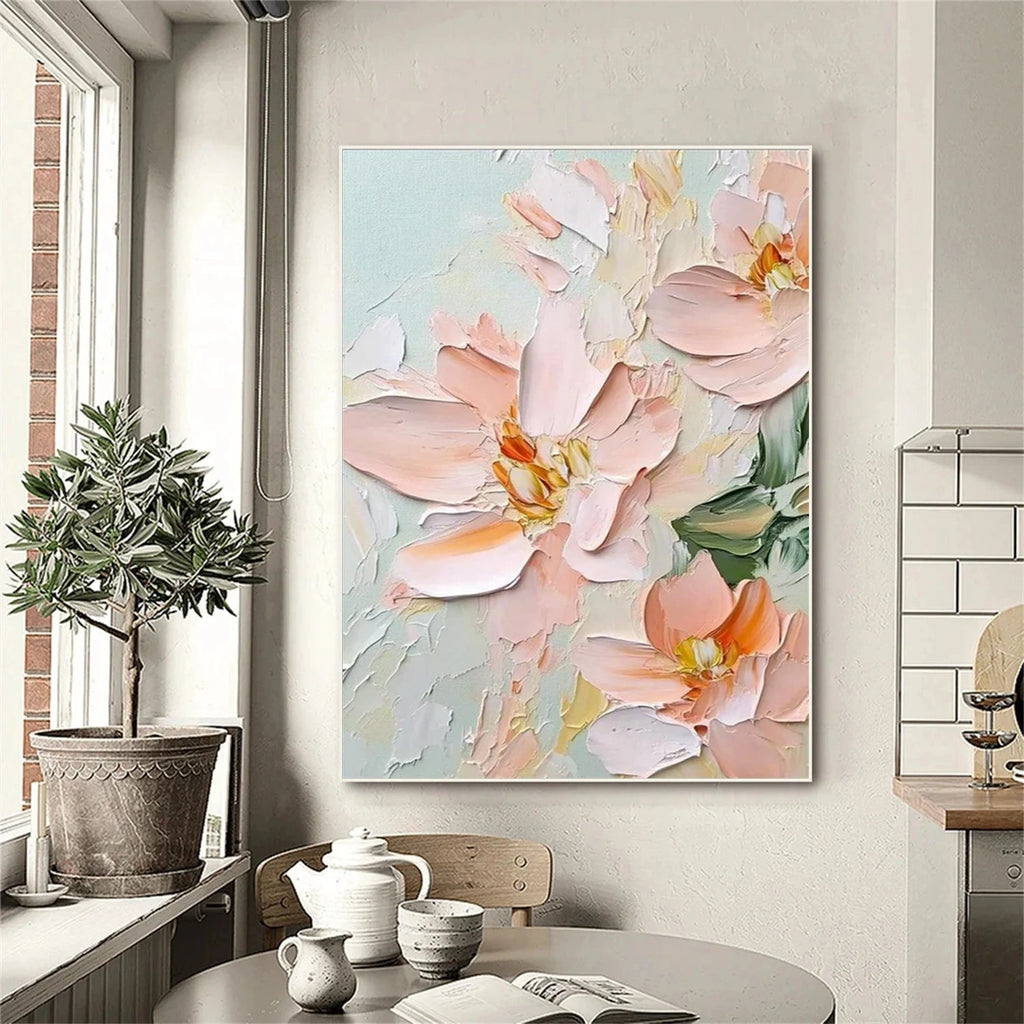 Petal Whisper Blush Floral Painting