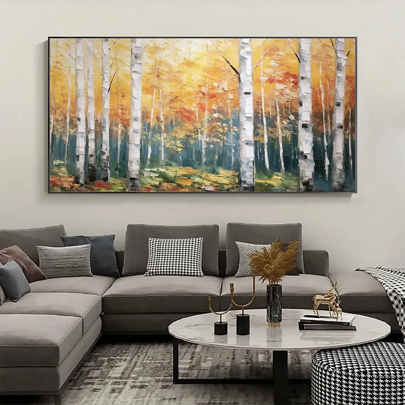 Autumn Forest Textured Painting
