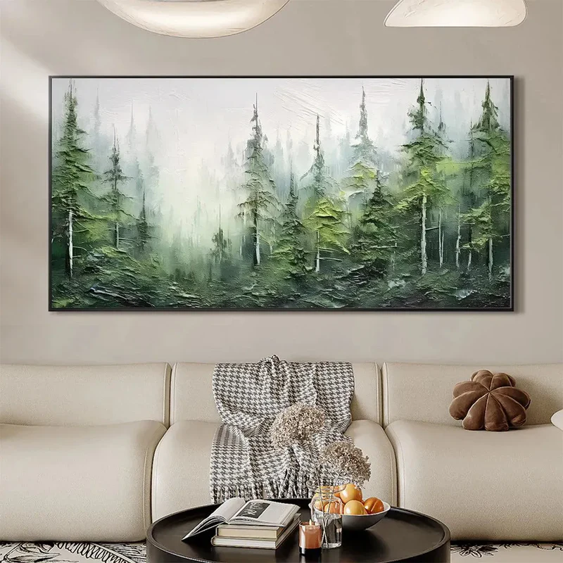 Whispering Pines Forest Landscape Painting #AR020