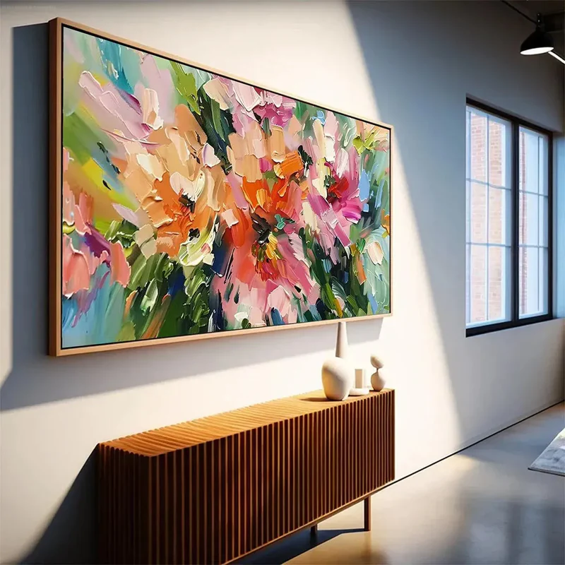 Colorful Abstract Floral Painting