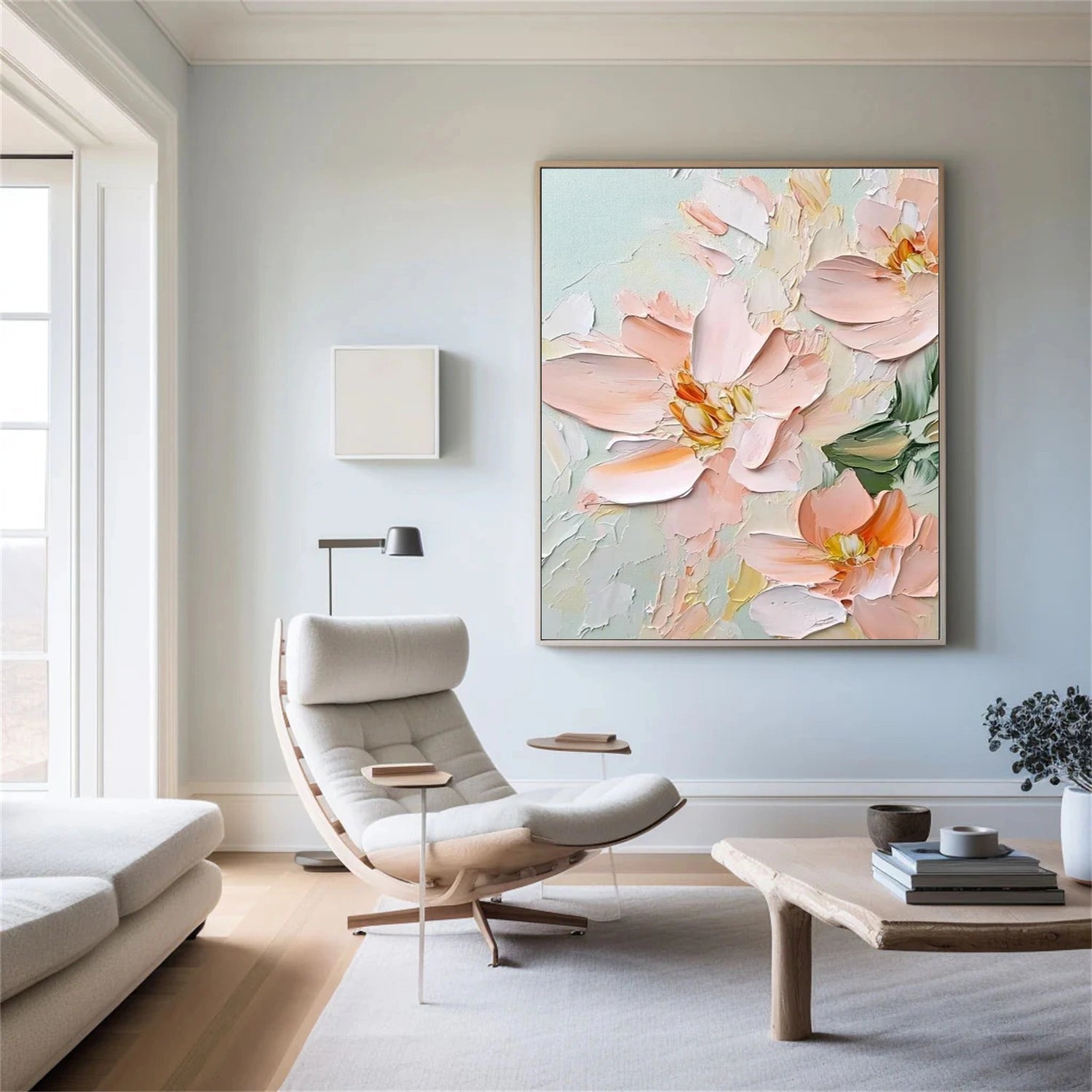 Petal Whisper Blush Floral Painting