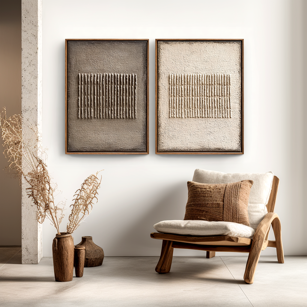 Wabi Sabi Minimalist Wall Art Set #ART81