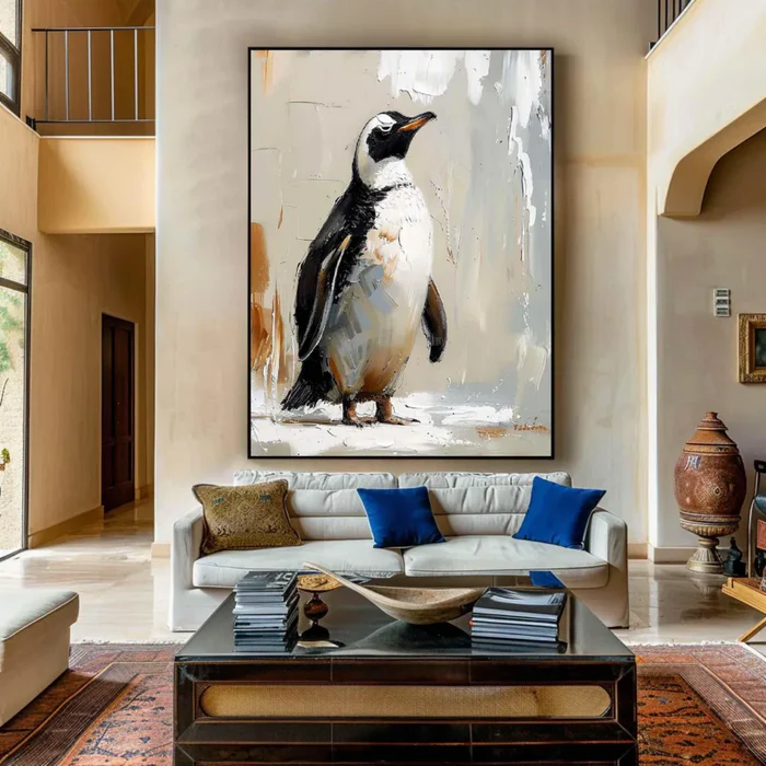 Arctic Noble Penguin Painting