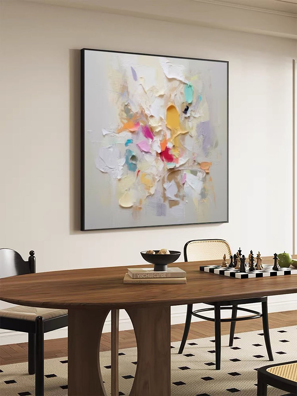 Soft Pastel Harmony Abstract Painting