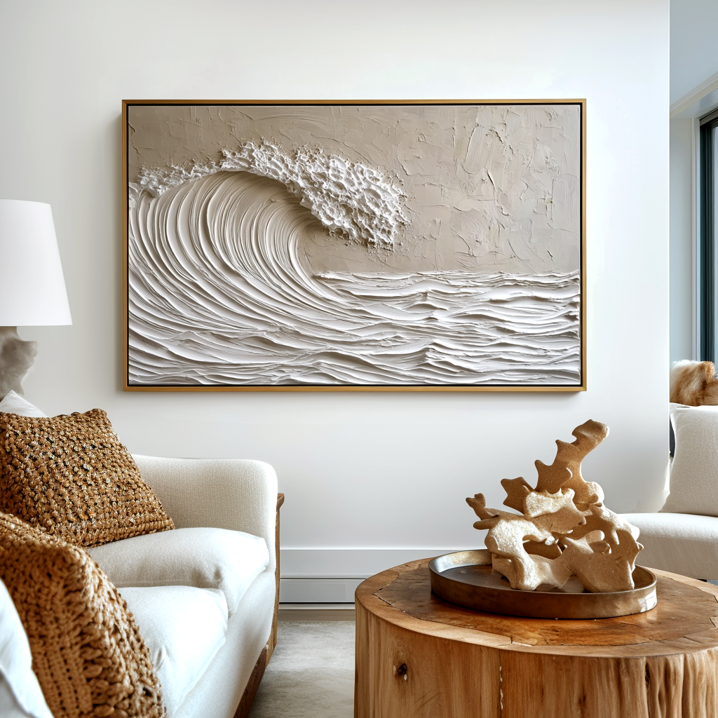 3D Textured Wave Painting #ART08