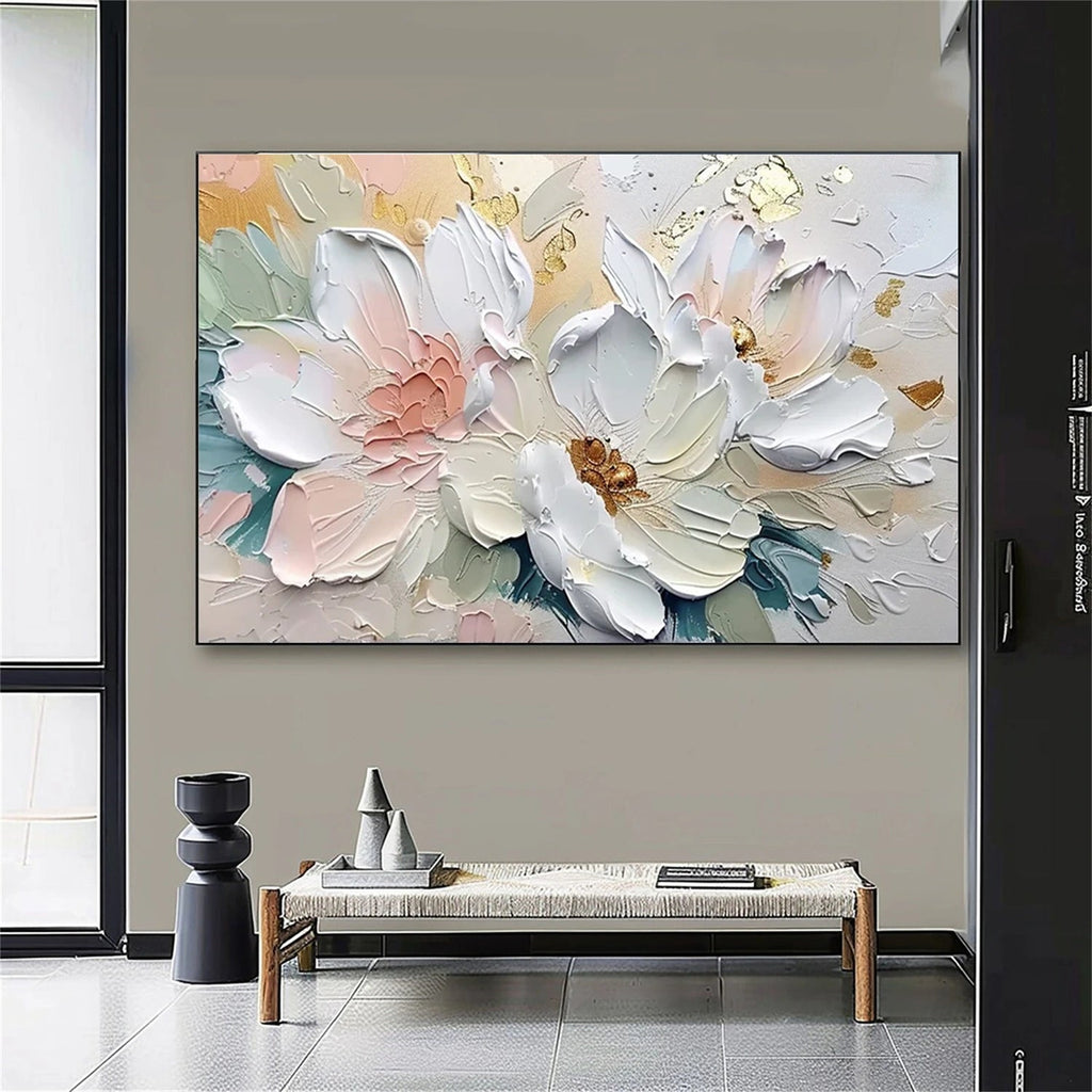 Luminous Petal Harmony Abstract Painting