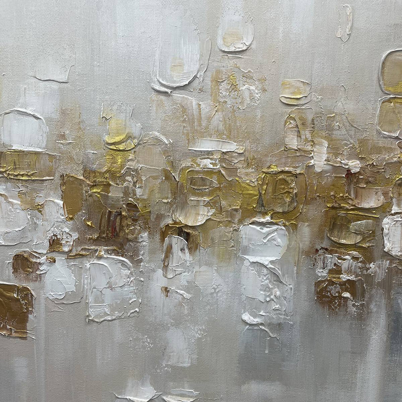Golden Mirage Abstract Painting