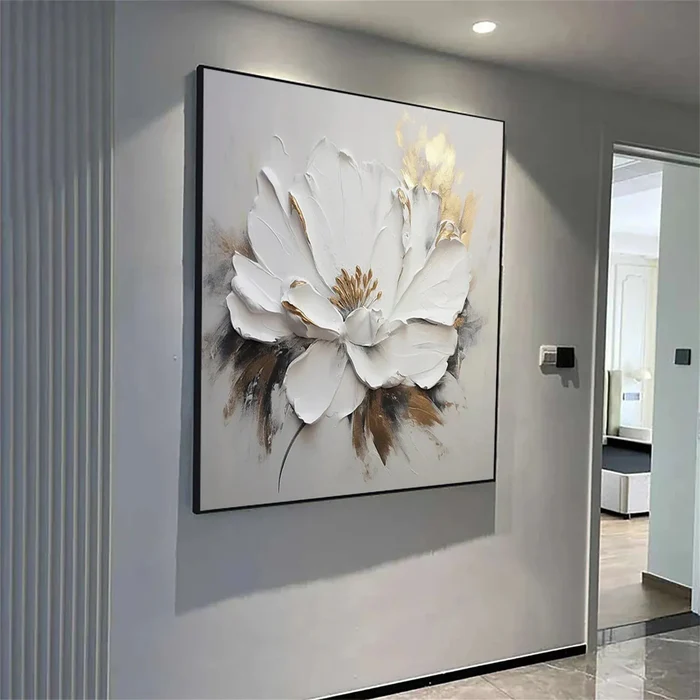 Golden Petal Elegance Painting
