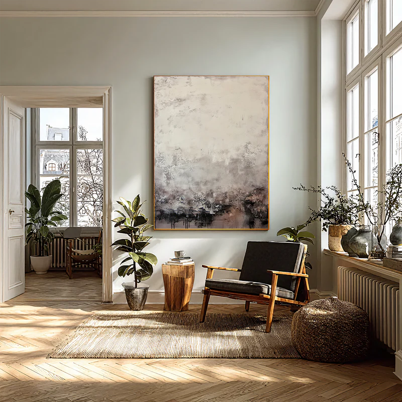 Fading Horizon Abstract Painting