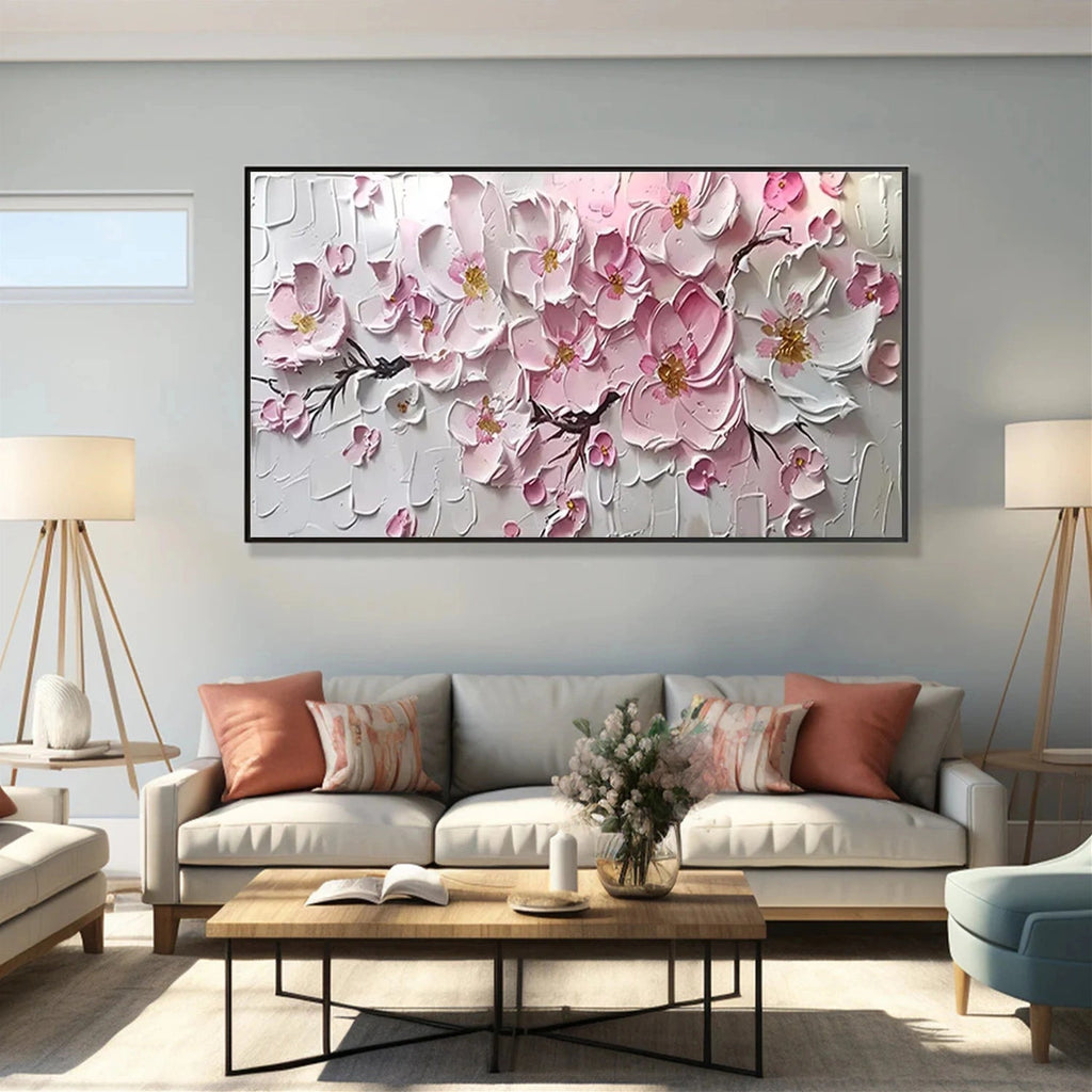Soft Sakura Blush Floral Painting