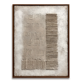 Wabi Sabi Geometric Relief Art #ART95