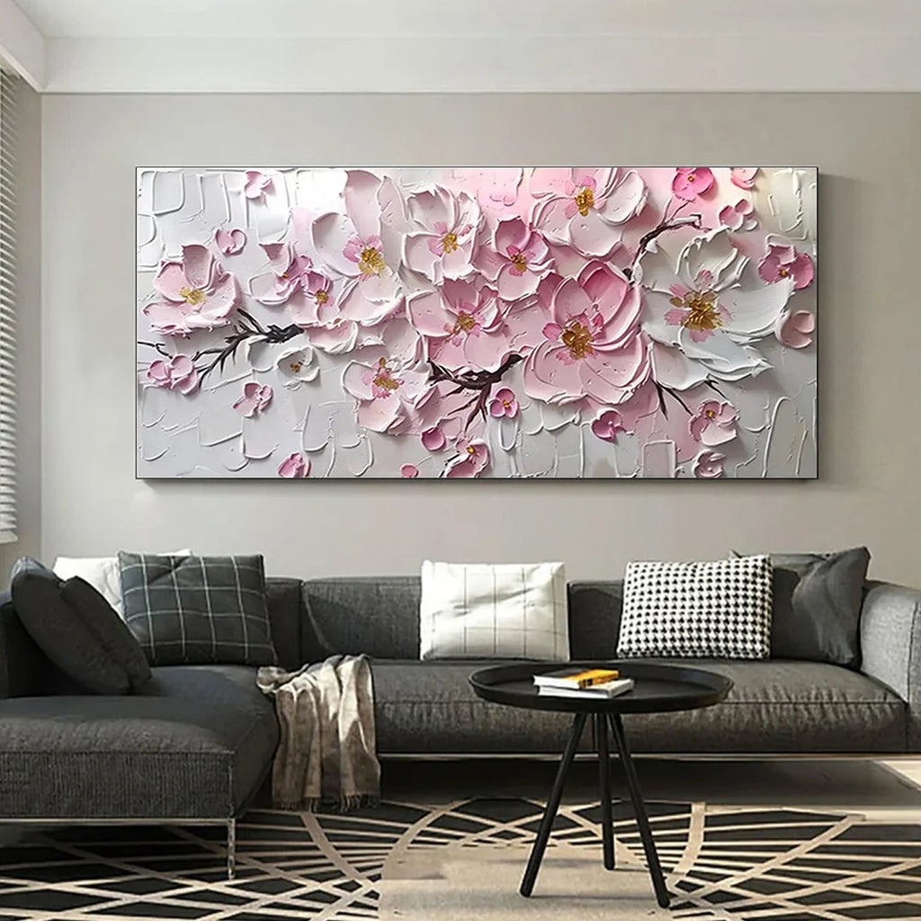 Soft Sakura Blush Floral Painting