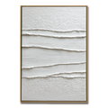 White Minimalist Textured Painting #ART96