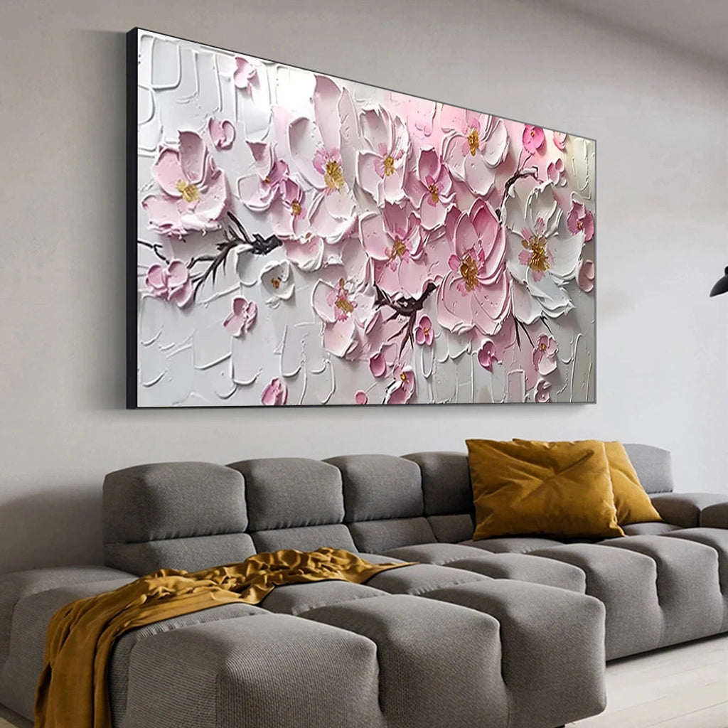 Soft Sakura Blush Floral Painting