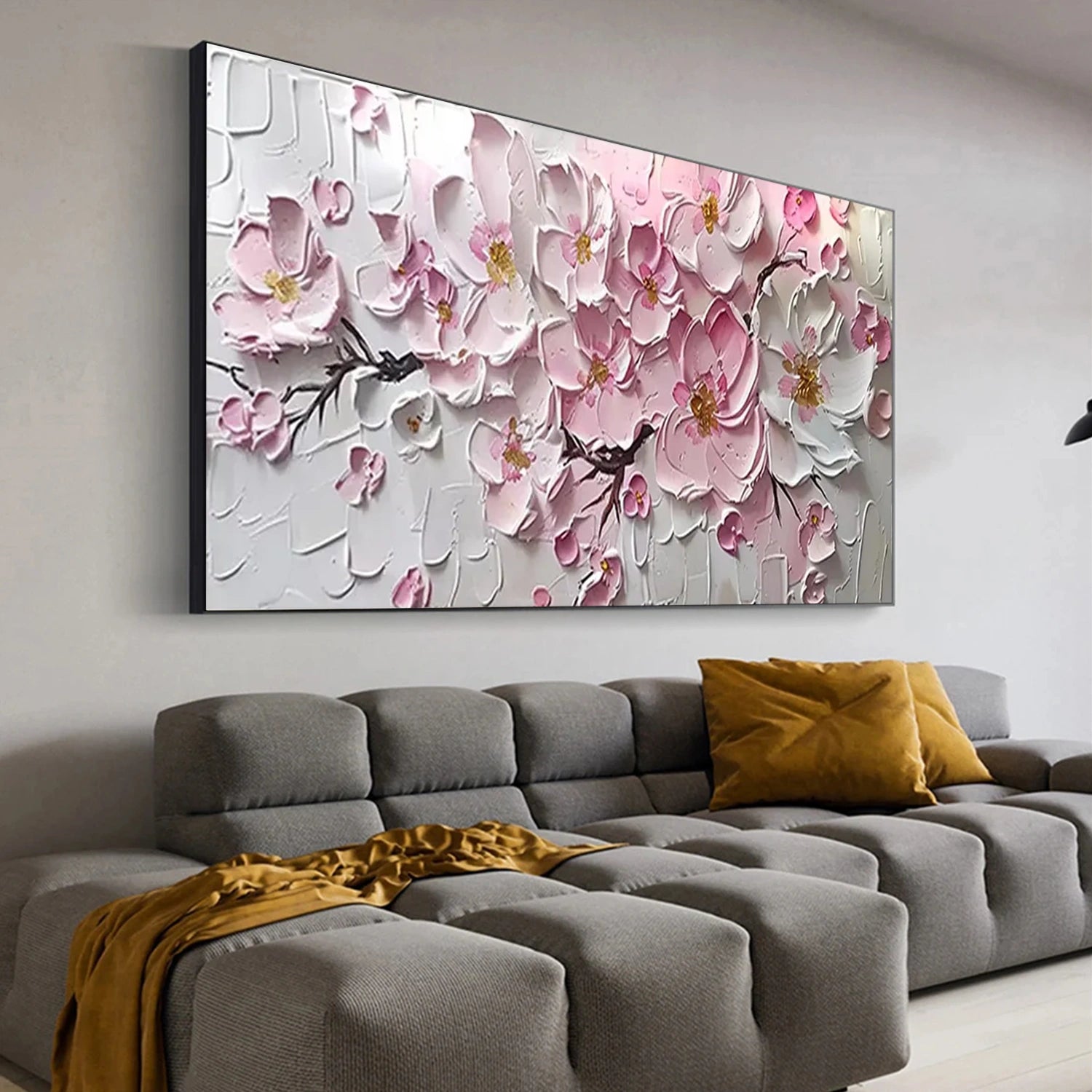 Soft Sakura Blush Floral Painting