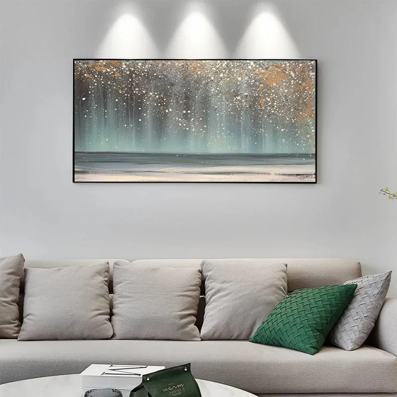 Blue Galaxy Abstract Painting