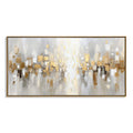 Abstract Metallic Cityscape Painting #ART09