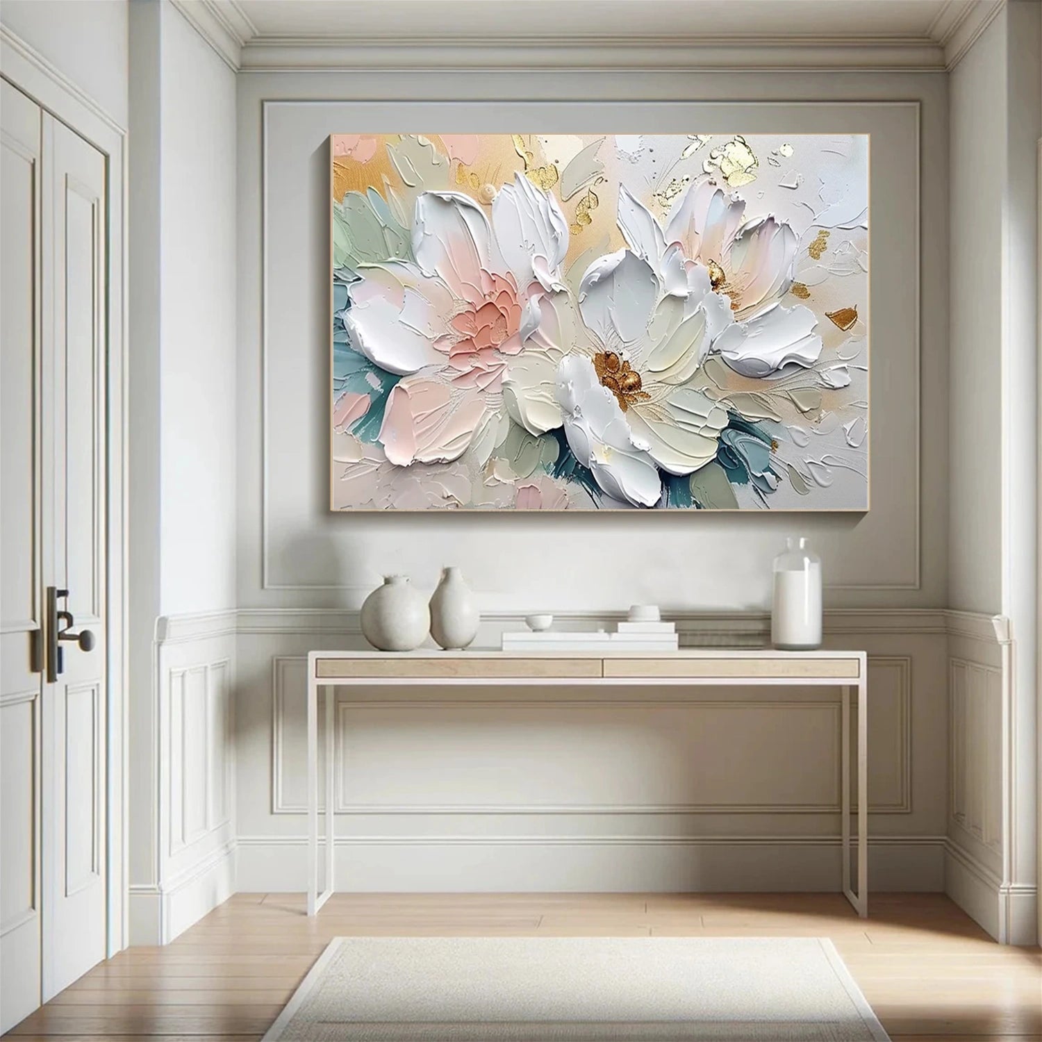 Luminous Petal Harmony Abstract Painting