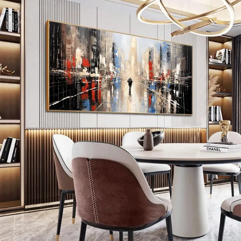 Abstract Cityscape Painting