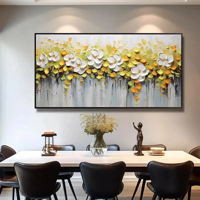 Textured Floral Wall Art