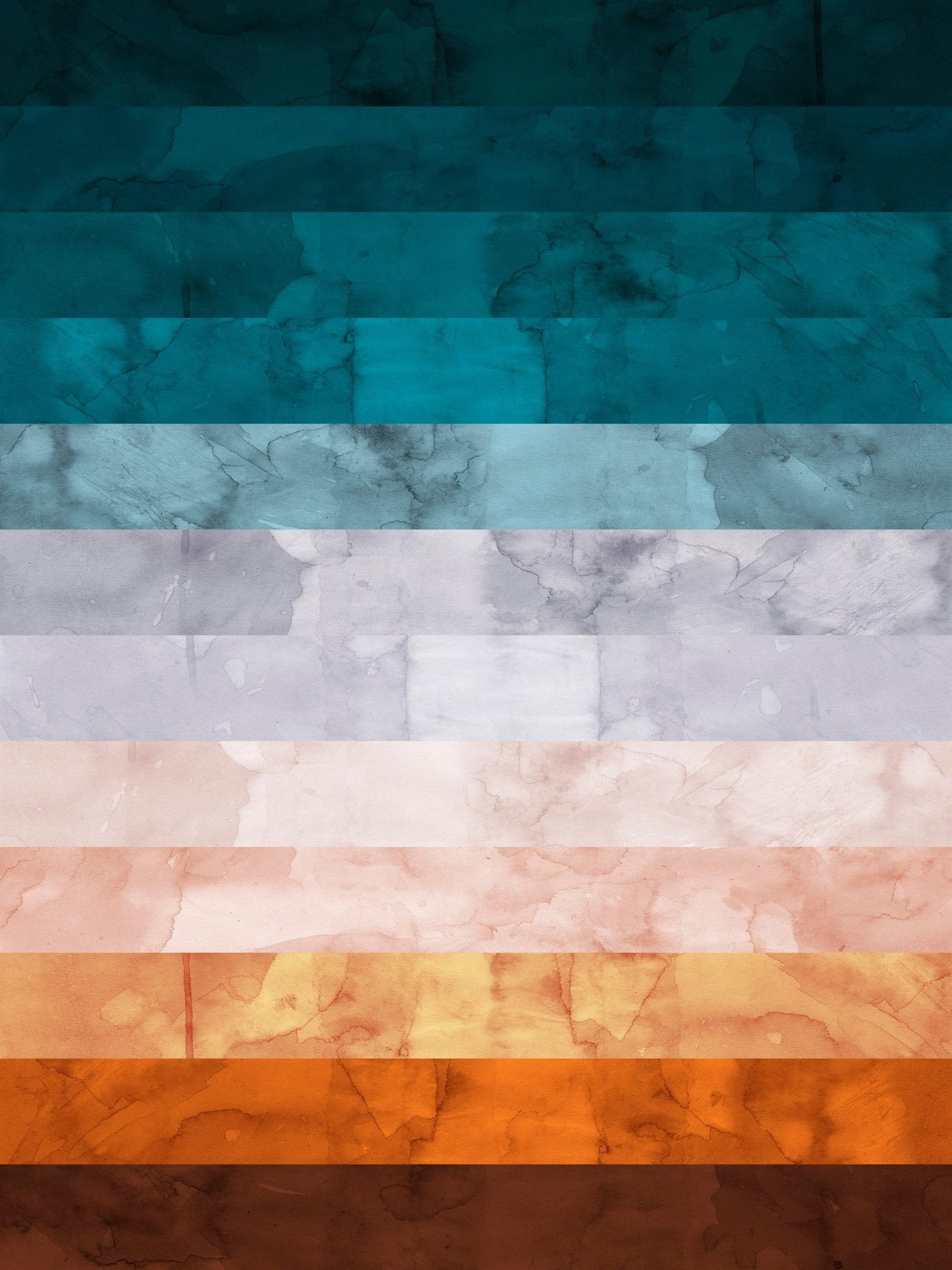 Terra & Teal: A Modern Geometric Abstract Wall Art for an Earthy Interior