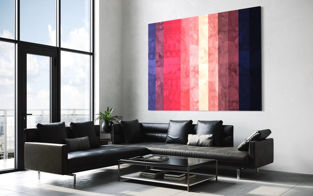 Twilight Gradient: A Chic Modern Abstract Wall Art for Contemporary Decor