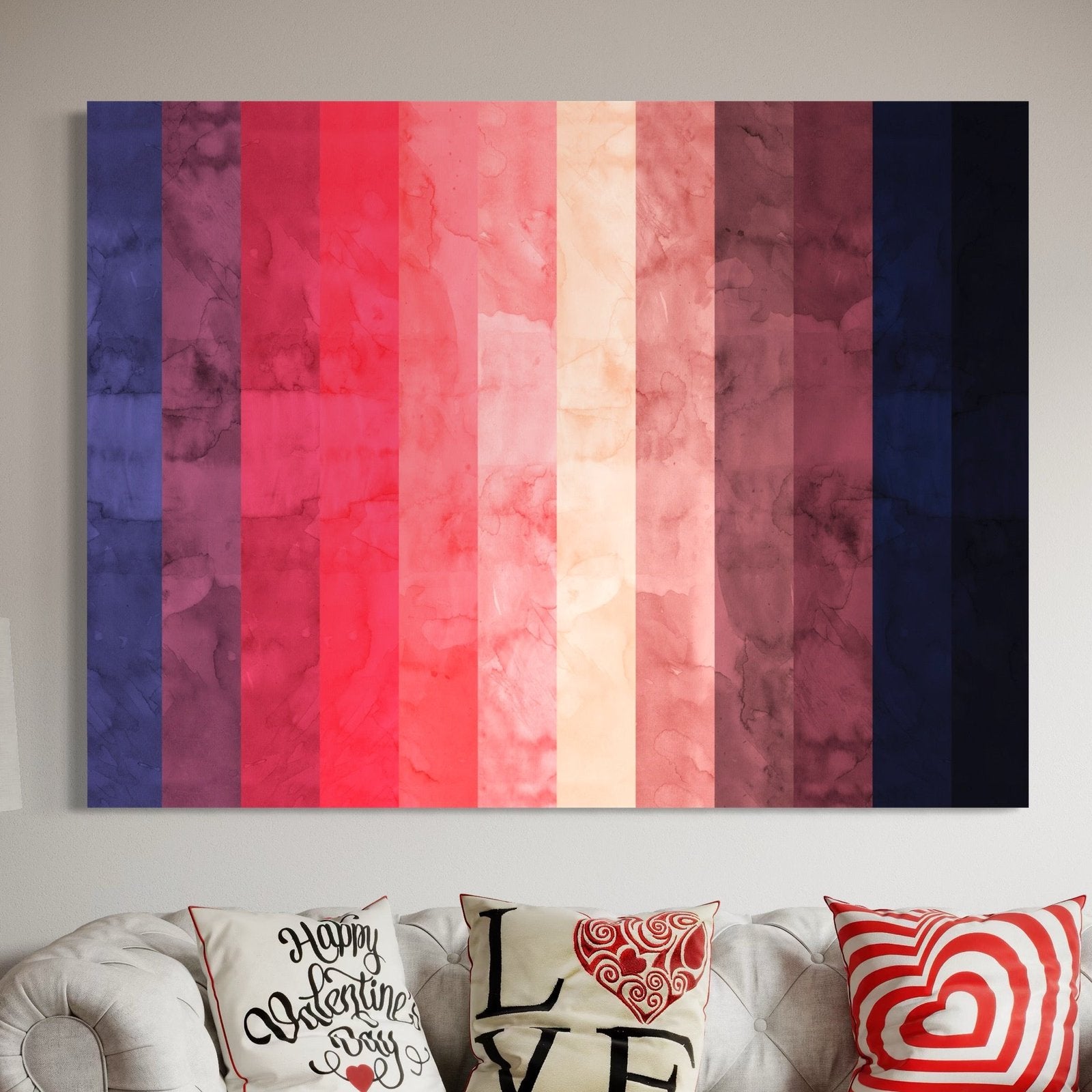 Twilight Gradient: A Chic Modern Abstract Wall Art for Contemporary Decor