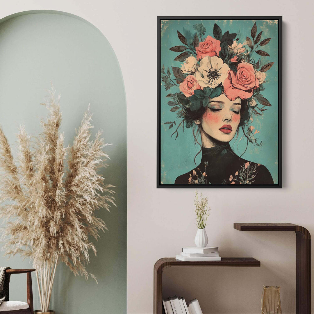 Floral Muse Portrait Painting