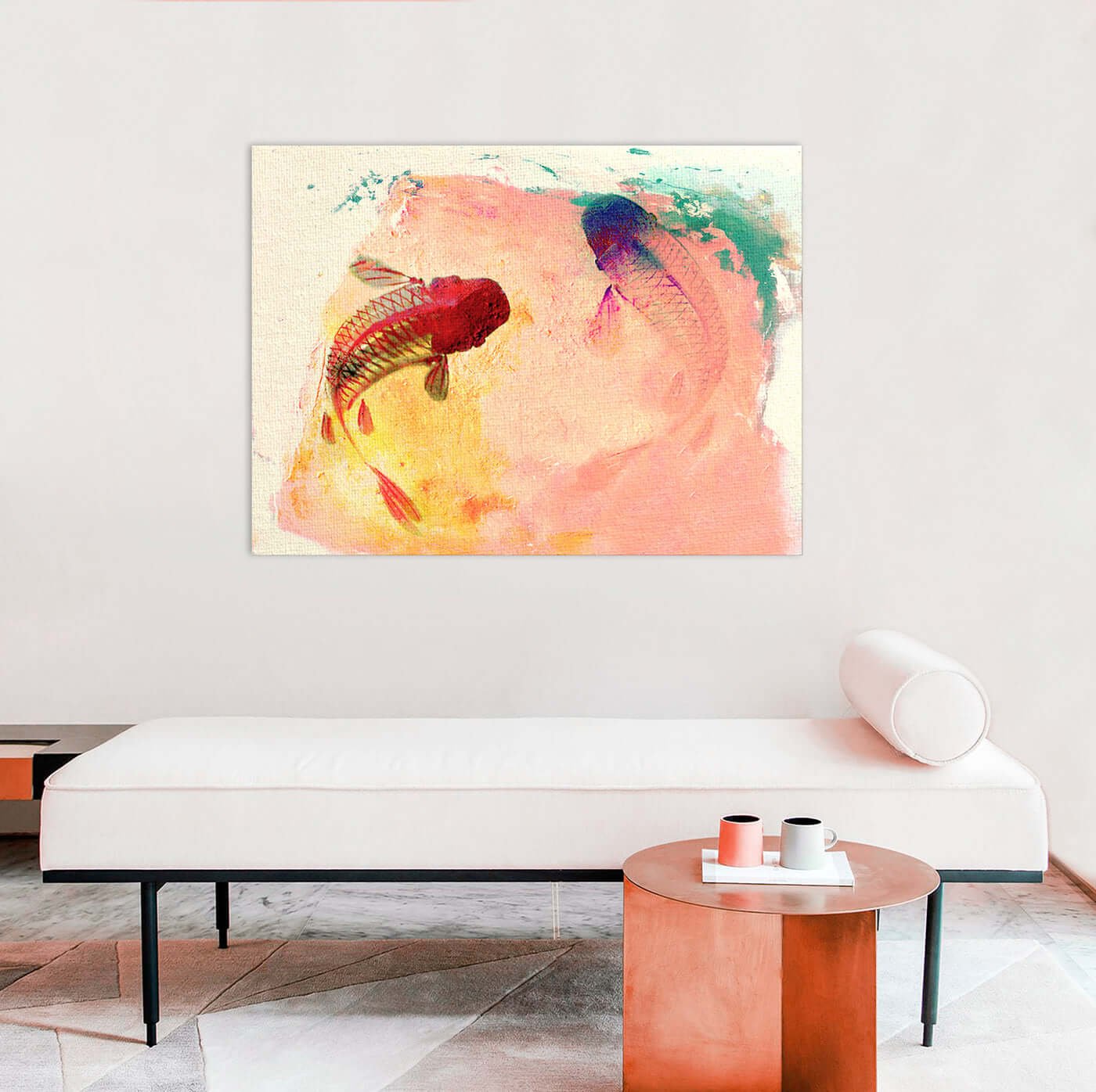 Koi Pond Dream: An Abstract Animal Art for Modern Nursery Decor