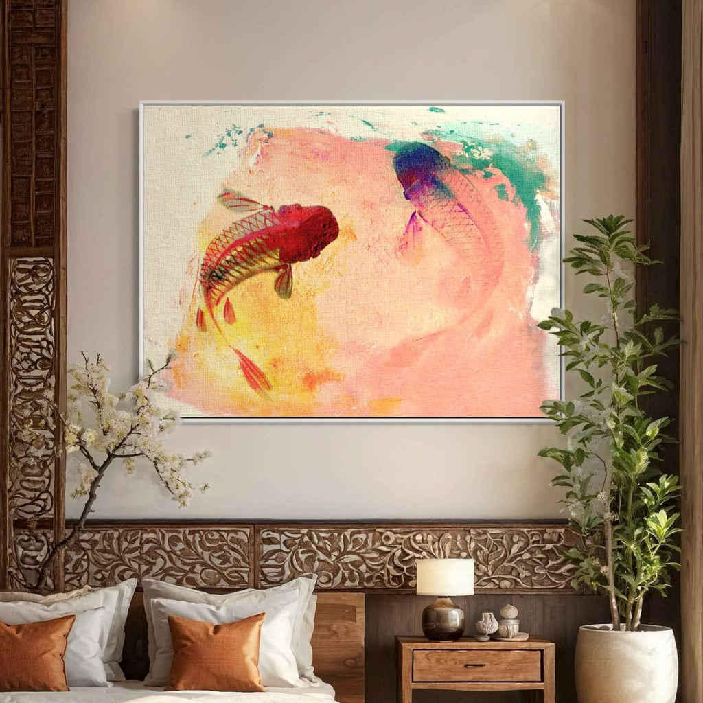 Koi Pond Dream: An Abstract Animal Art for Modern Nursery Decor