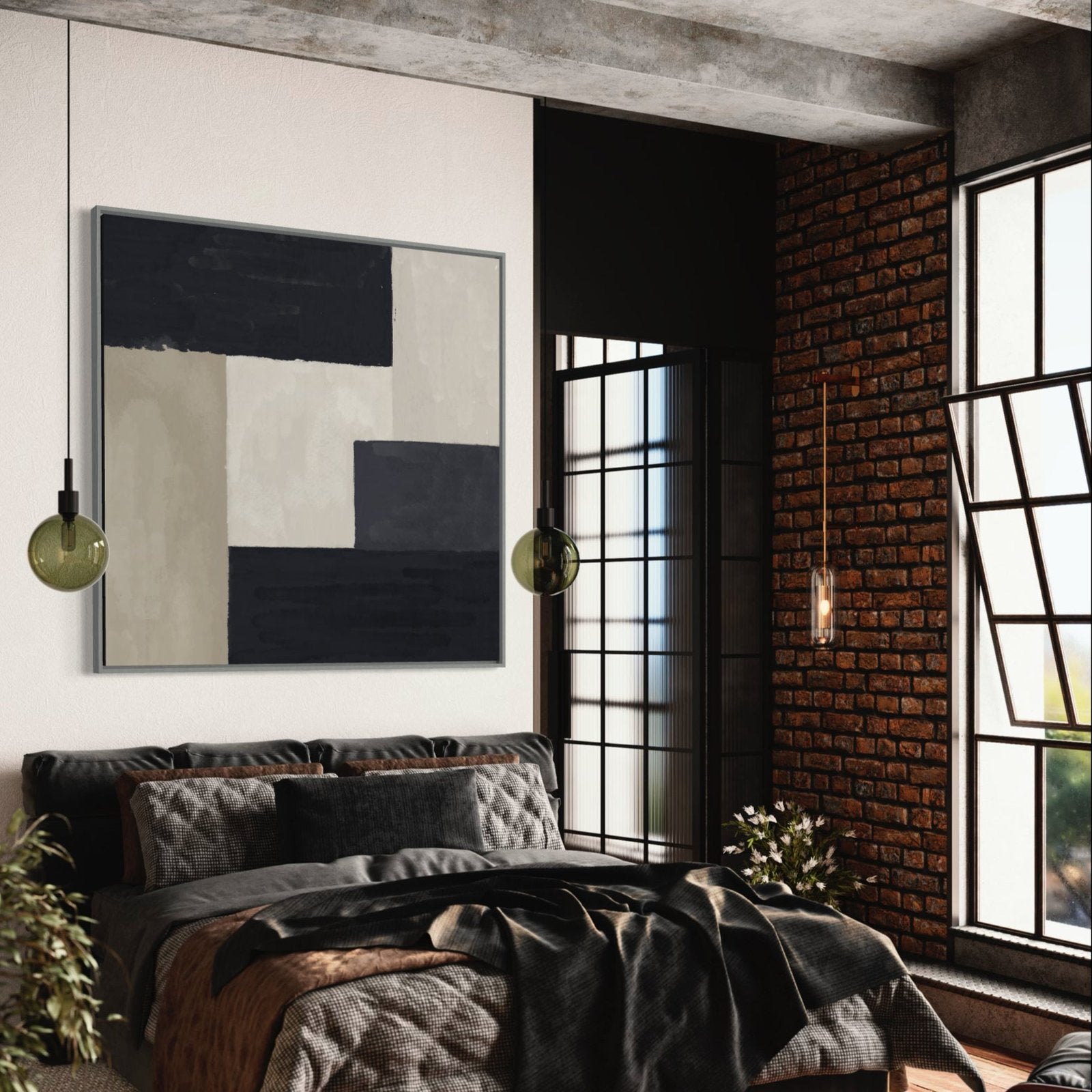 Foundation: A Sophisticated Minimalist Abstract Wall Art for Modern Homes