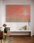 Pastel Horizon: A Serene Minimalist Abstract Wall Art for Calm Spaces