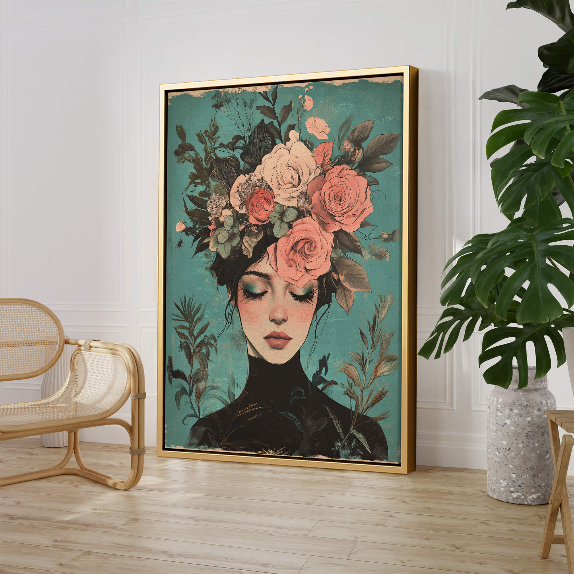 Blossom Reverie Portrait Painting