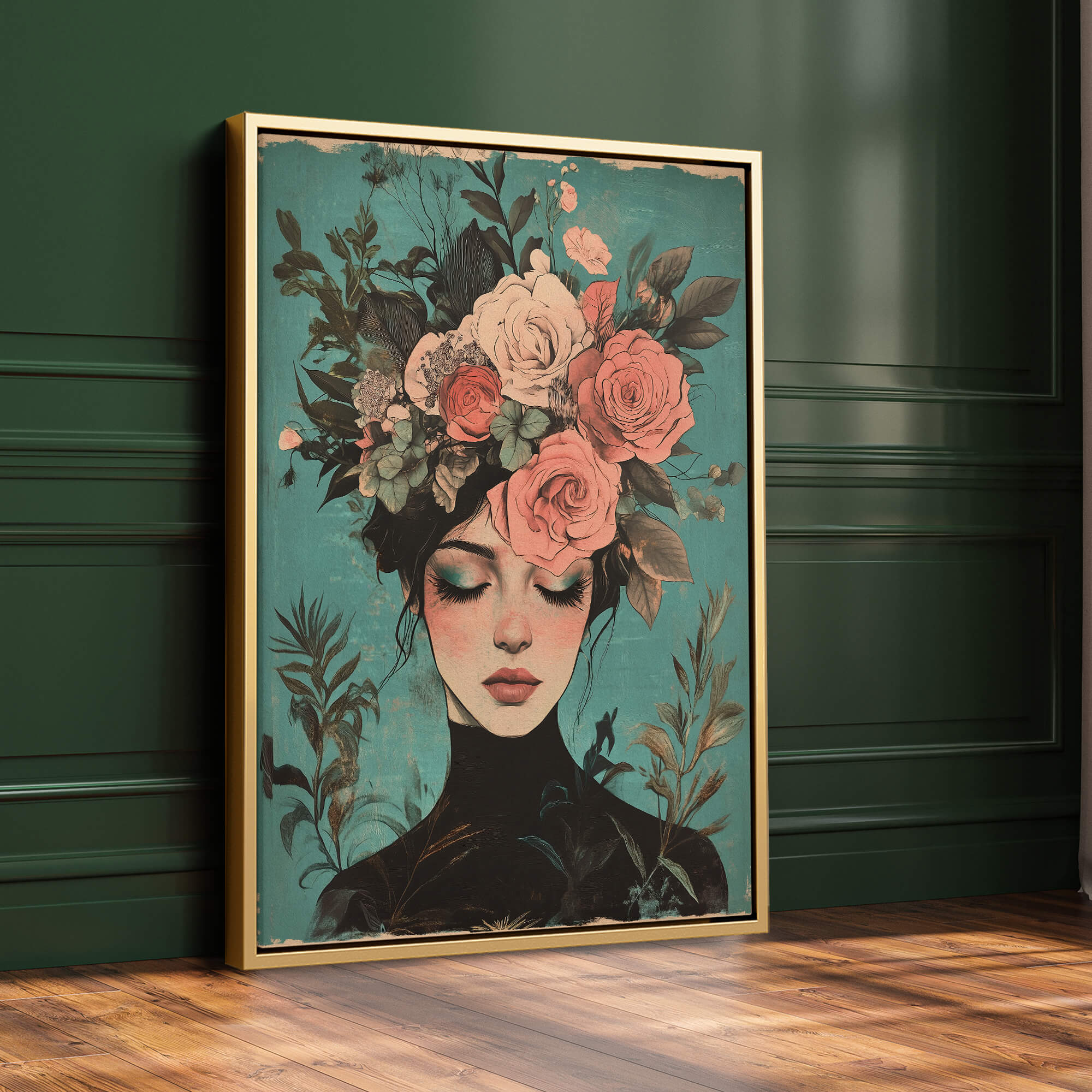 Blossom Reverie Portrait Painting