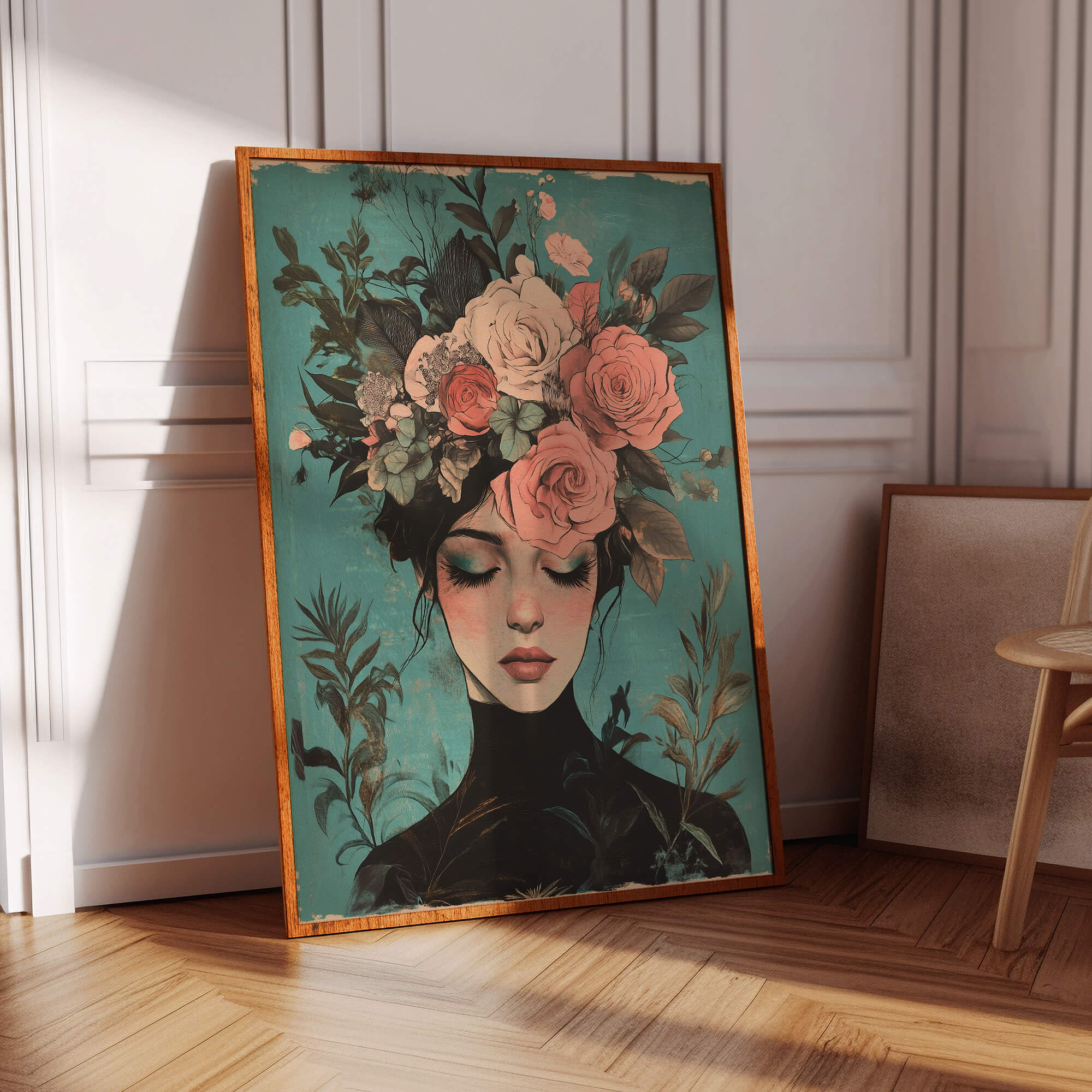 Blossom Reverie Portrait Painting