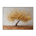Golden Blossom Tree – Textured Nature Painting