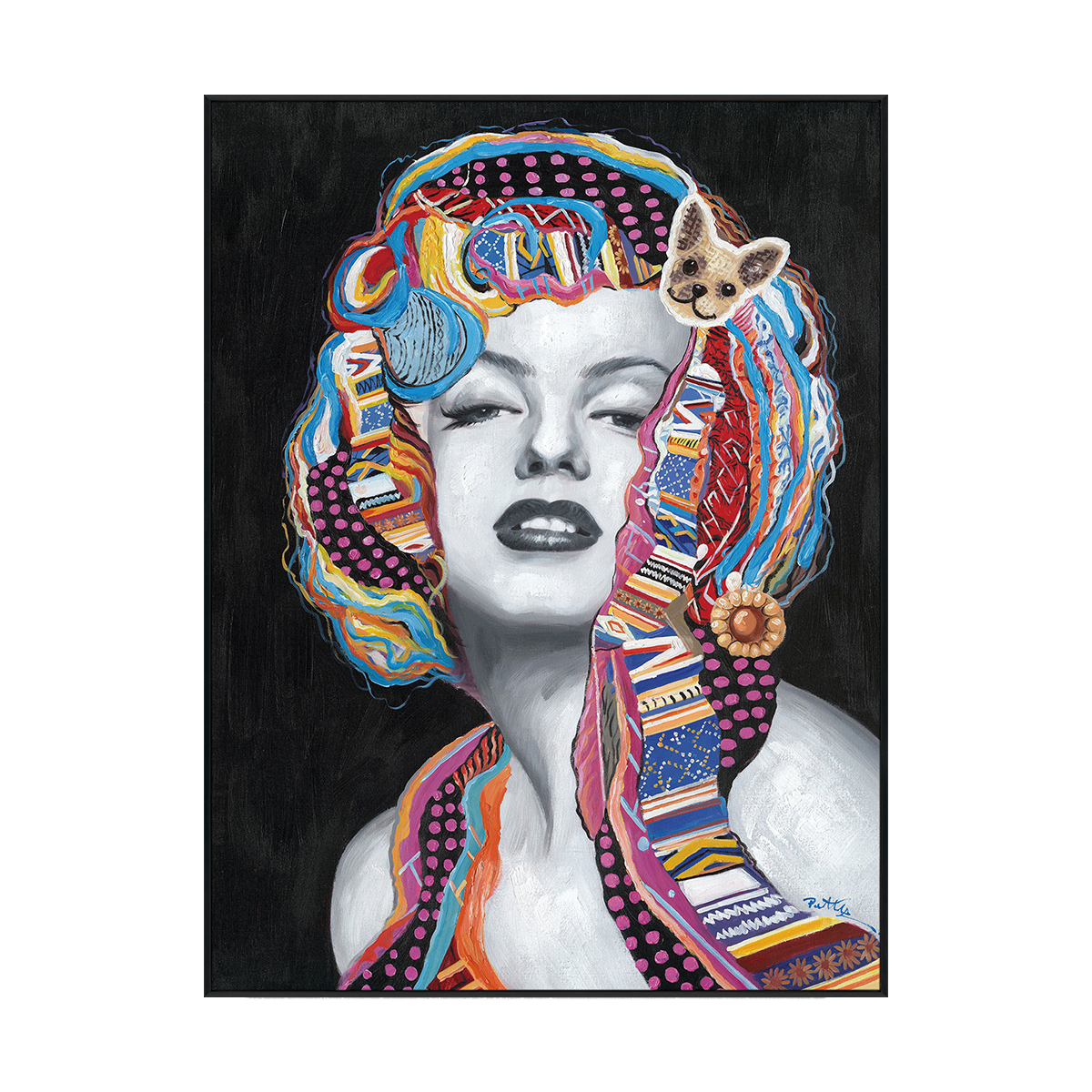 Pop Glam Abstract Portrait #I0062