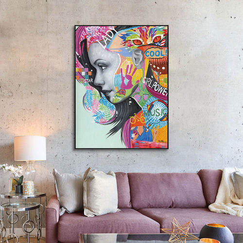 Color Pop Girl Power Portrait #I0063