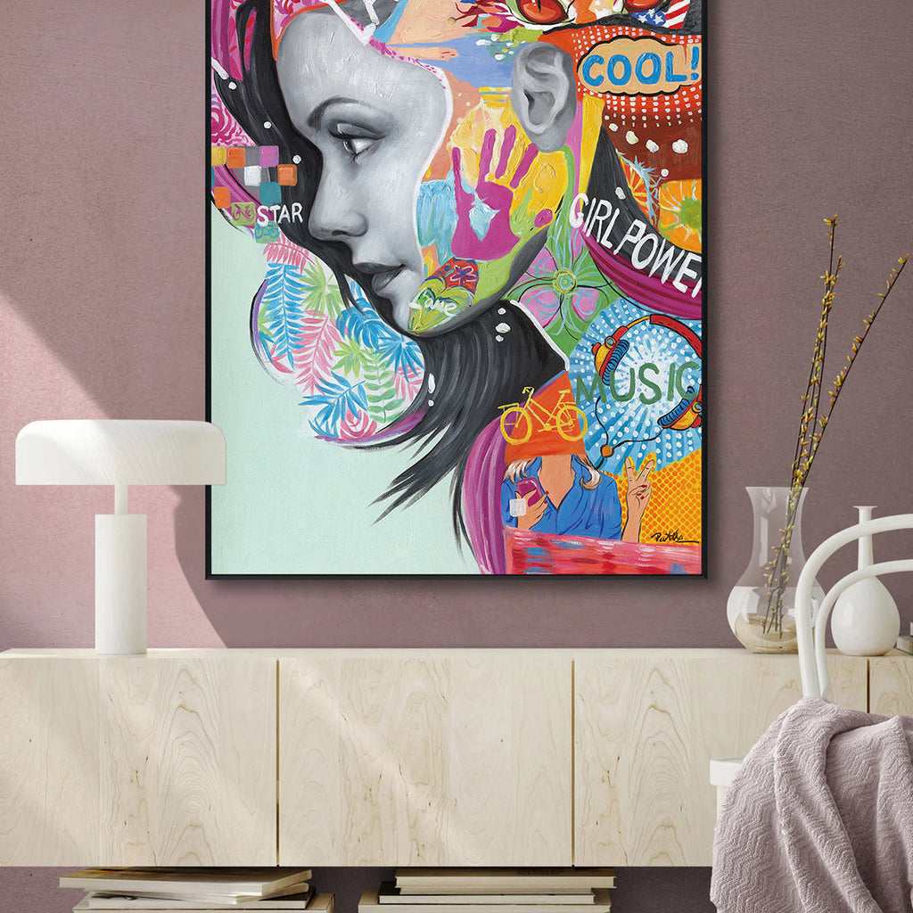 Color Pop Girl Power Portrait #I0063