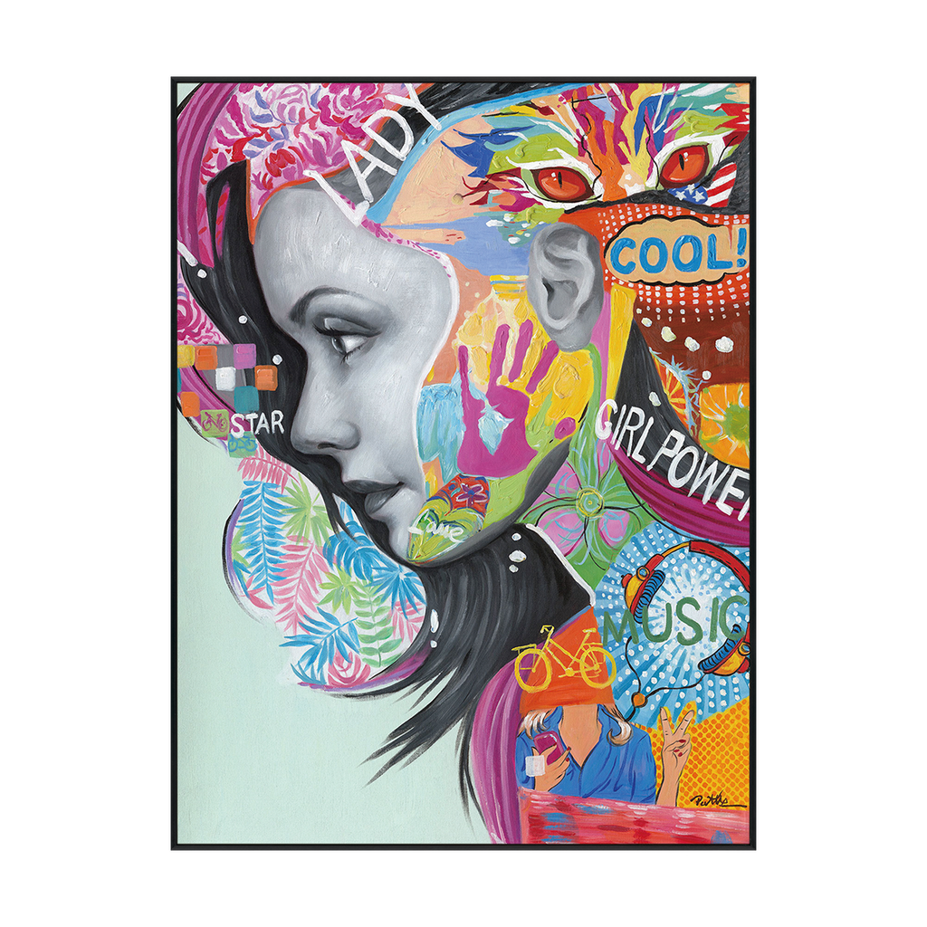 Color Pop Girl Power Portrait #I0063