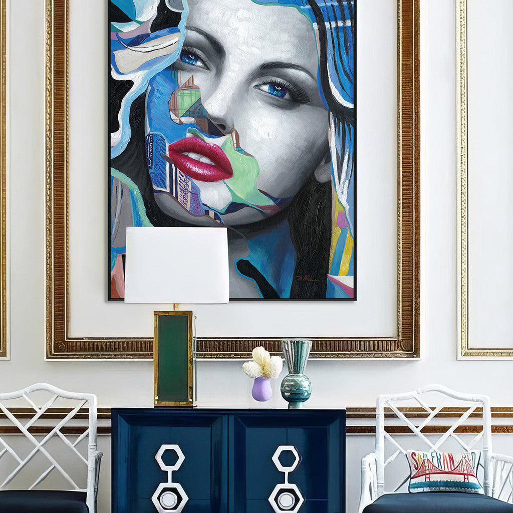 Vivid Muse Abstract Portrait Painting #I0064