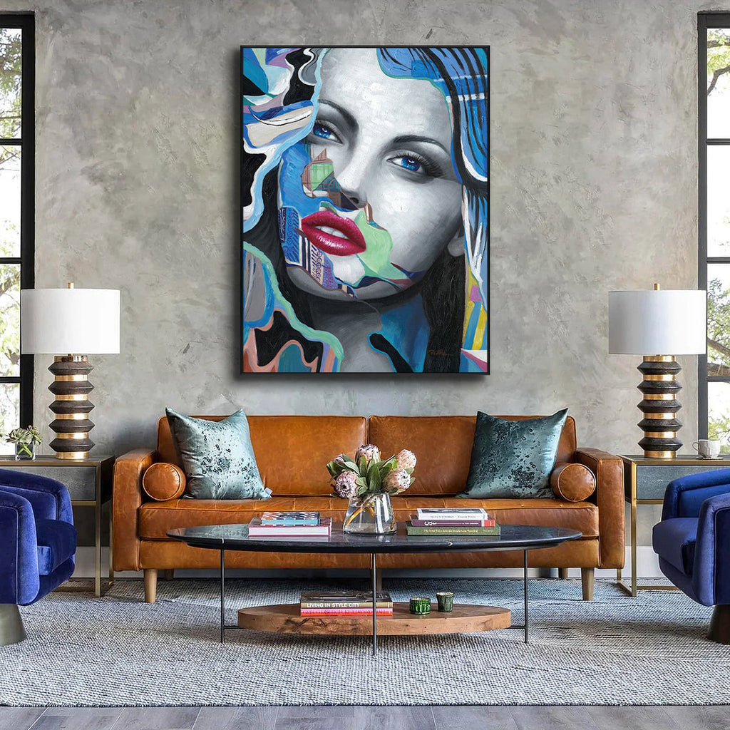 Vivid Muse Abstract Portrait Painting #I0064