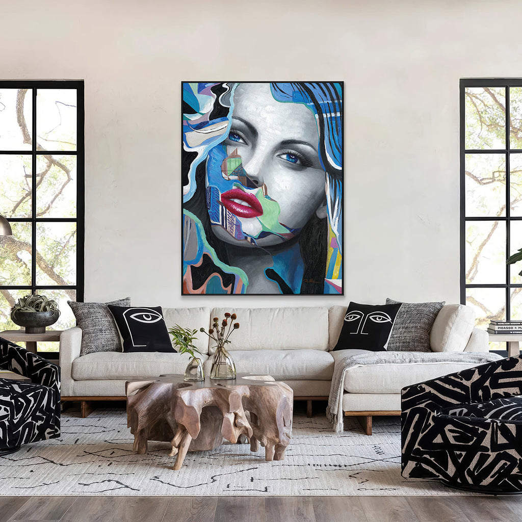 Vivid Muse Abstract Portrait Painting #I0064