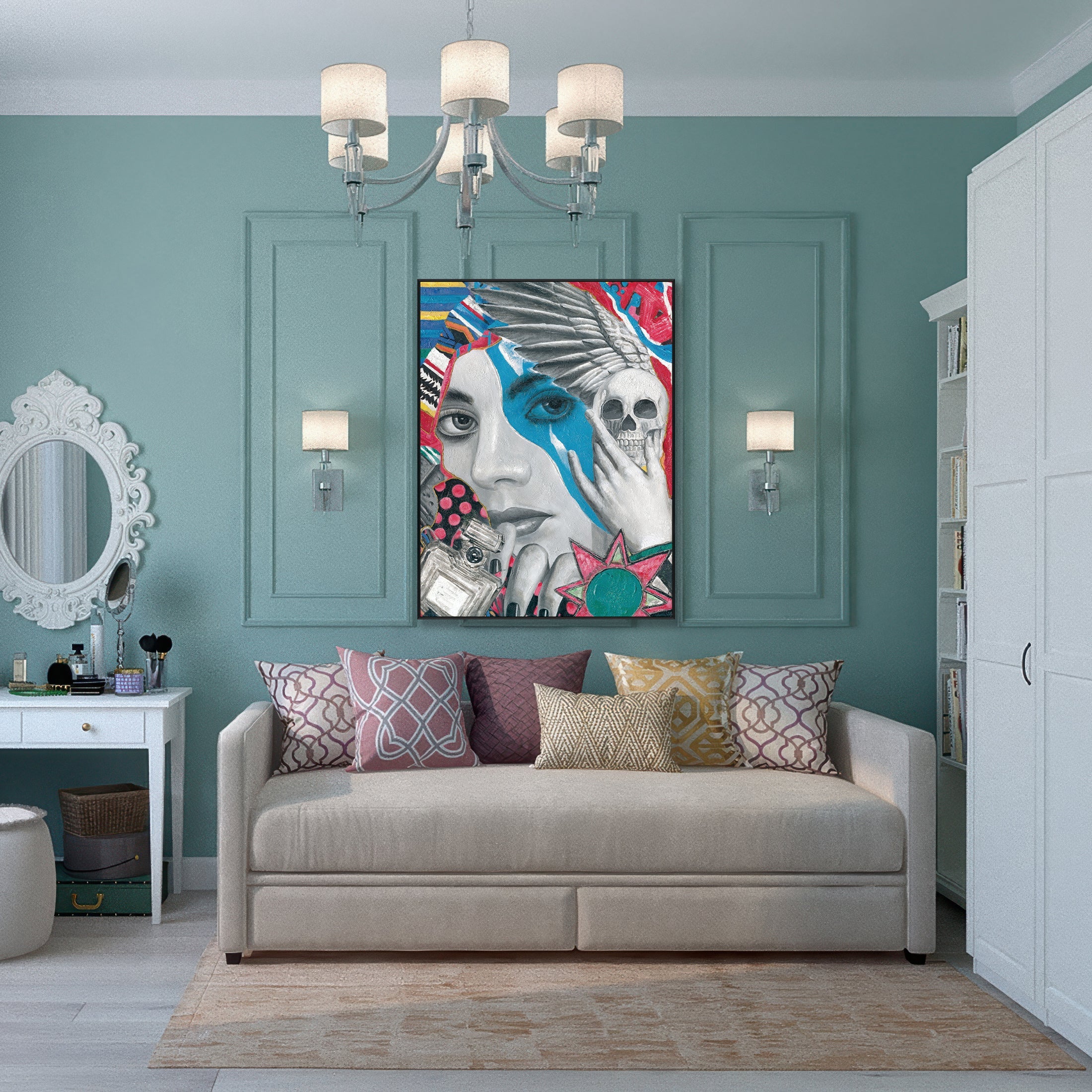 Rebel Muse Pop Art Painting #I0948