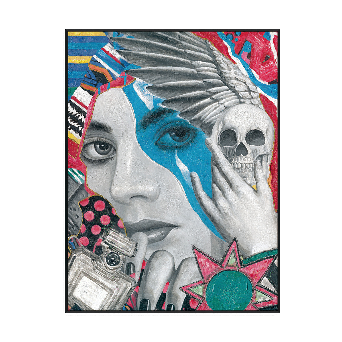 Rebel Muse Pop Art Painting #I0948