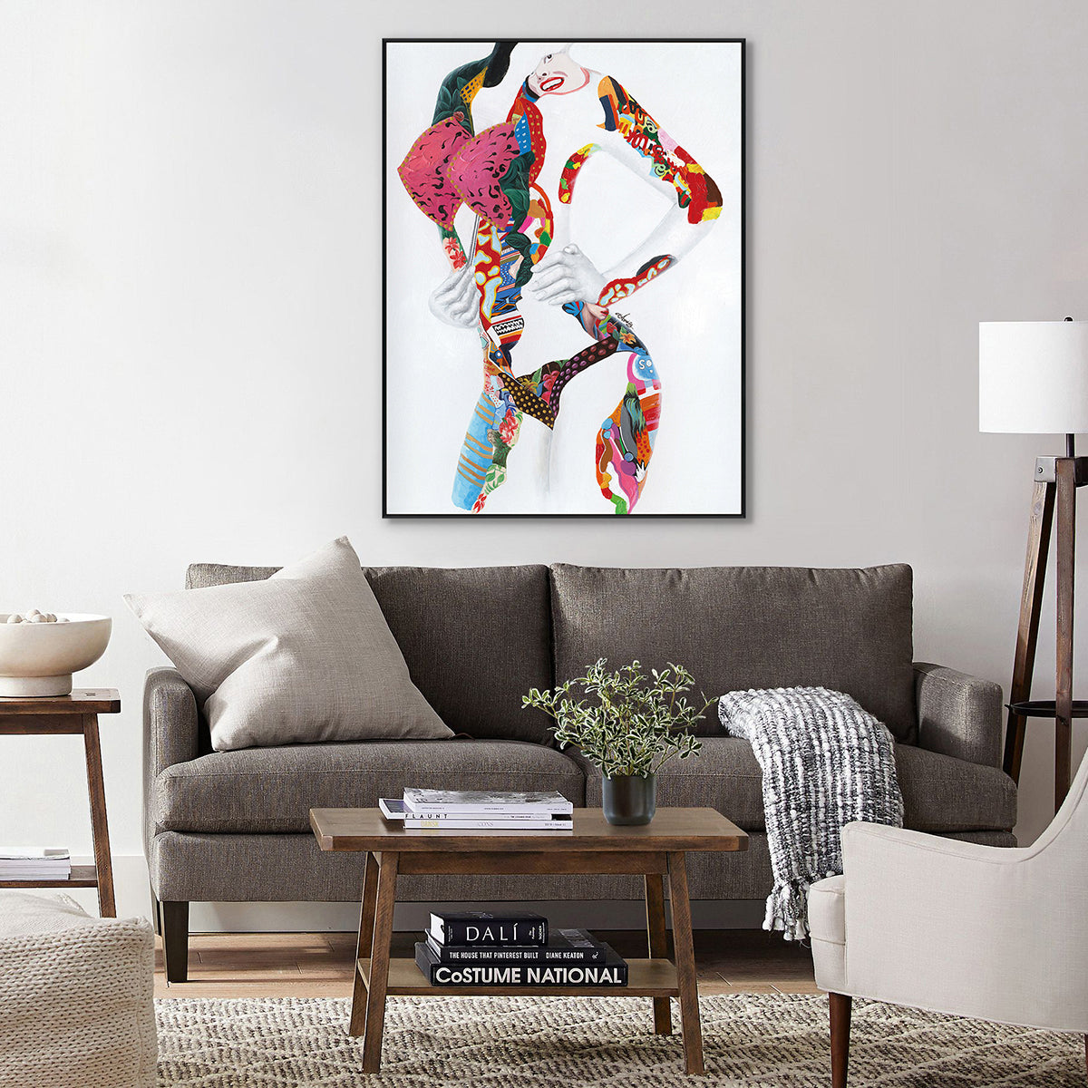 Fragmented Muse Colorful Abstract Body Painting #I1669