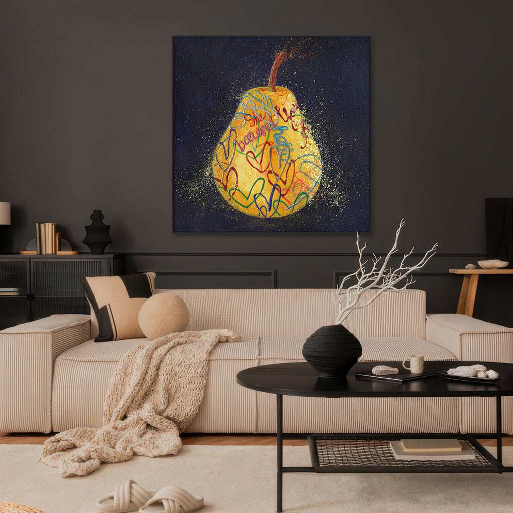 Graffiti Golden Pear Painting #I1679
