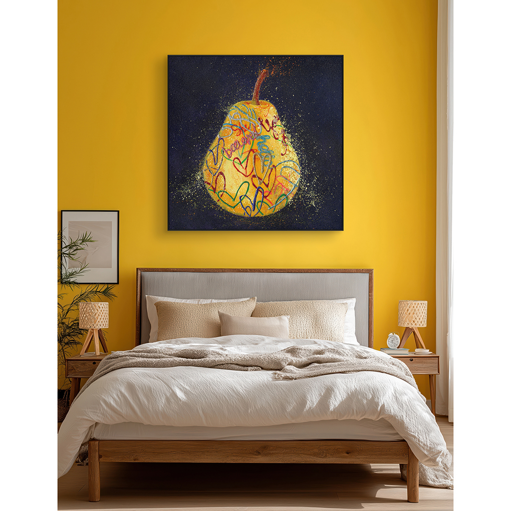 Graffiti Golden Pear Painting #I1679